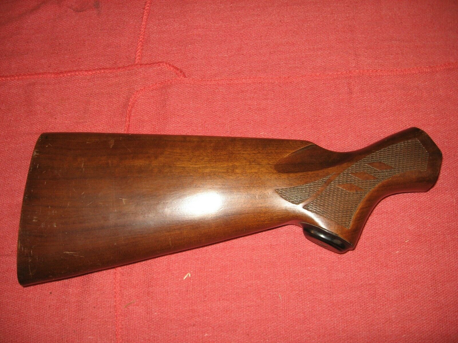 Stock Winchester 1200 and 1300 Shotgun 12 gauge Checkered BUTTPATE +CAP